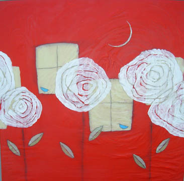 white roses