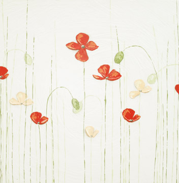 red poppies